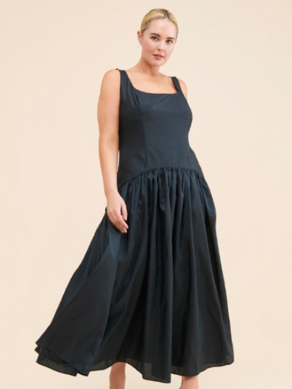 Hutch Black Sleeveless Maxi Dress